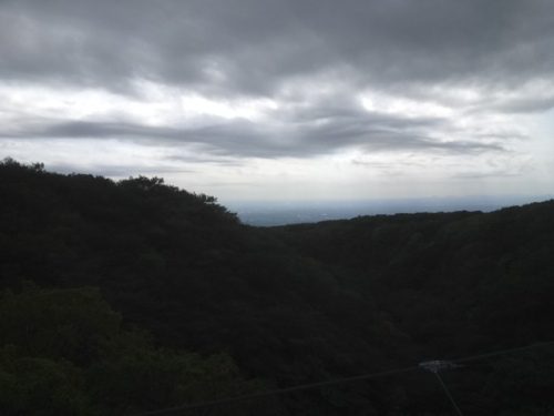 台風前日