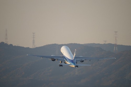 ANA-全日空-飛行機-離陸