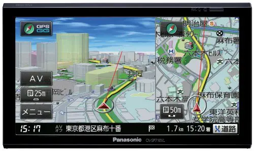 Panasonicのカーナビ「Gorilla」で通知される「交通事故多発地点