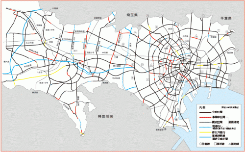 多摩地域の道路