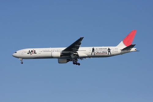 JAL　飛行機　コブクロ