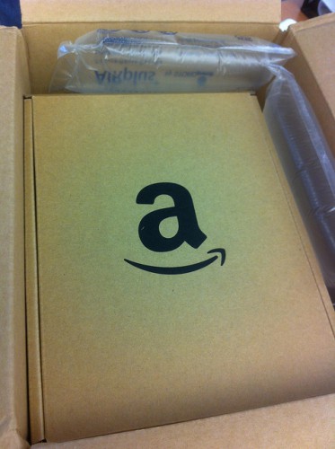 Amazonの段ボール箱