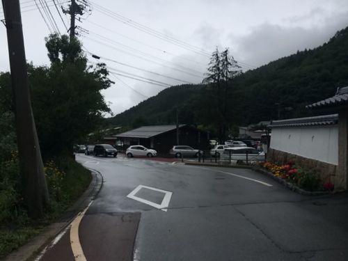 駐車場は満車で長蛇の列