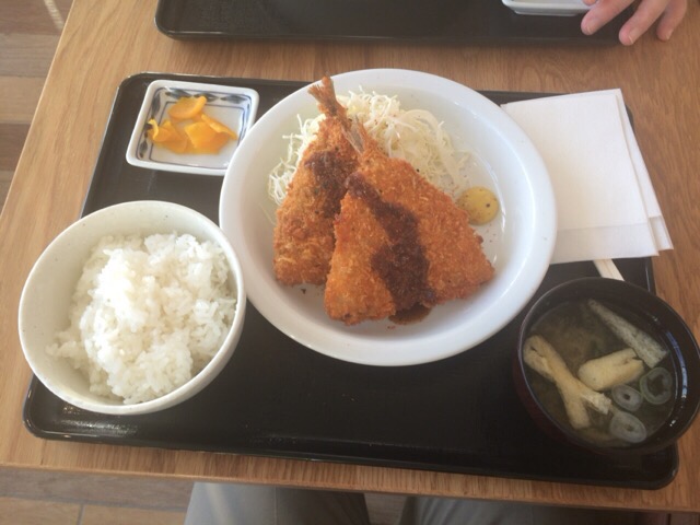 アジフライ定食