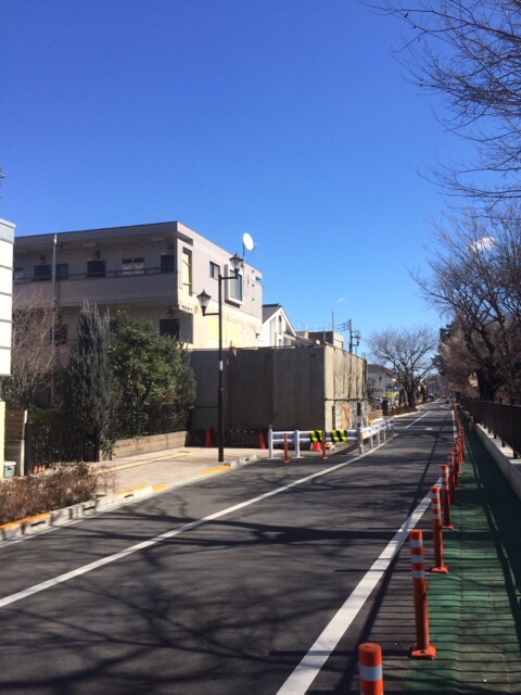 玉川上水沿いの遊歩道