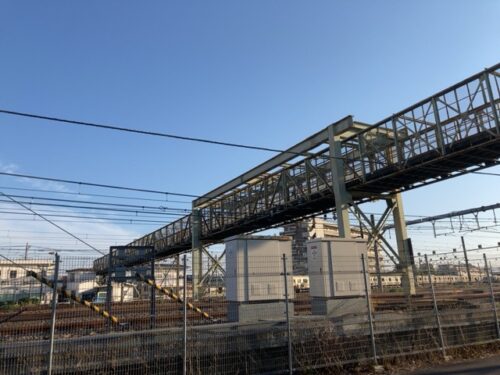 三鷹　跨線橋　陸橋　人道橋