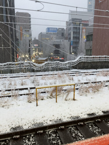 雪の日の中野駅