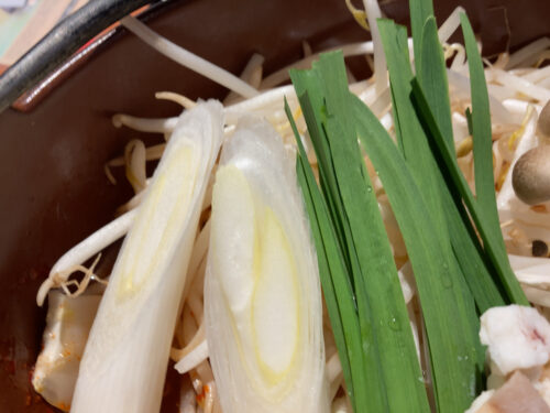 牛もつ鍋 野菜